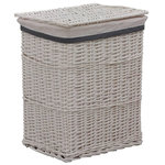 VIDAXL Panier a linge Blanc Saule