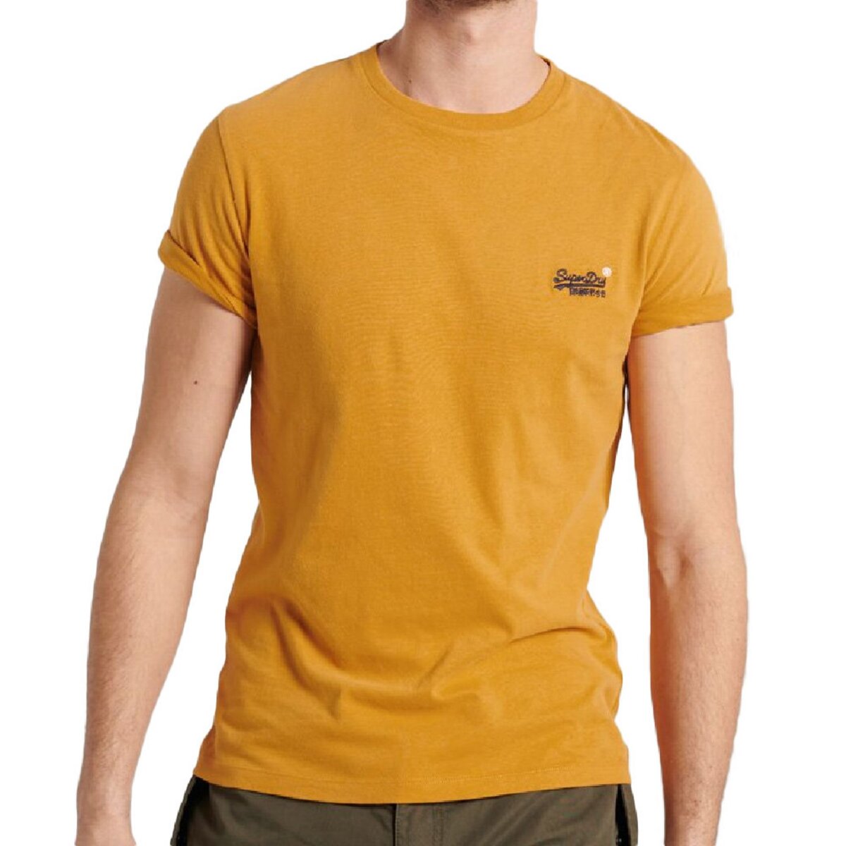 T shirt jaune store homme pas cher