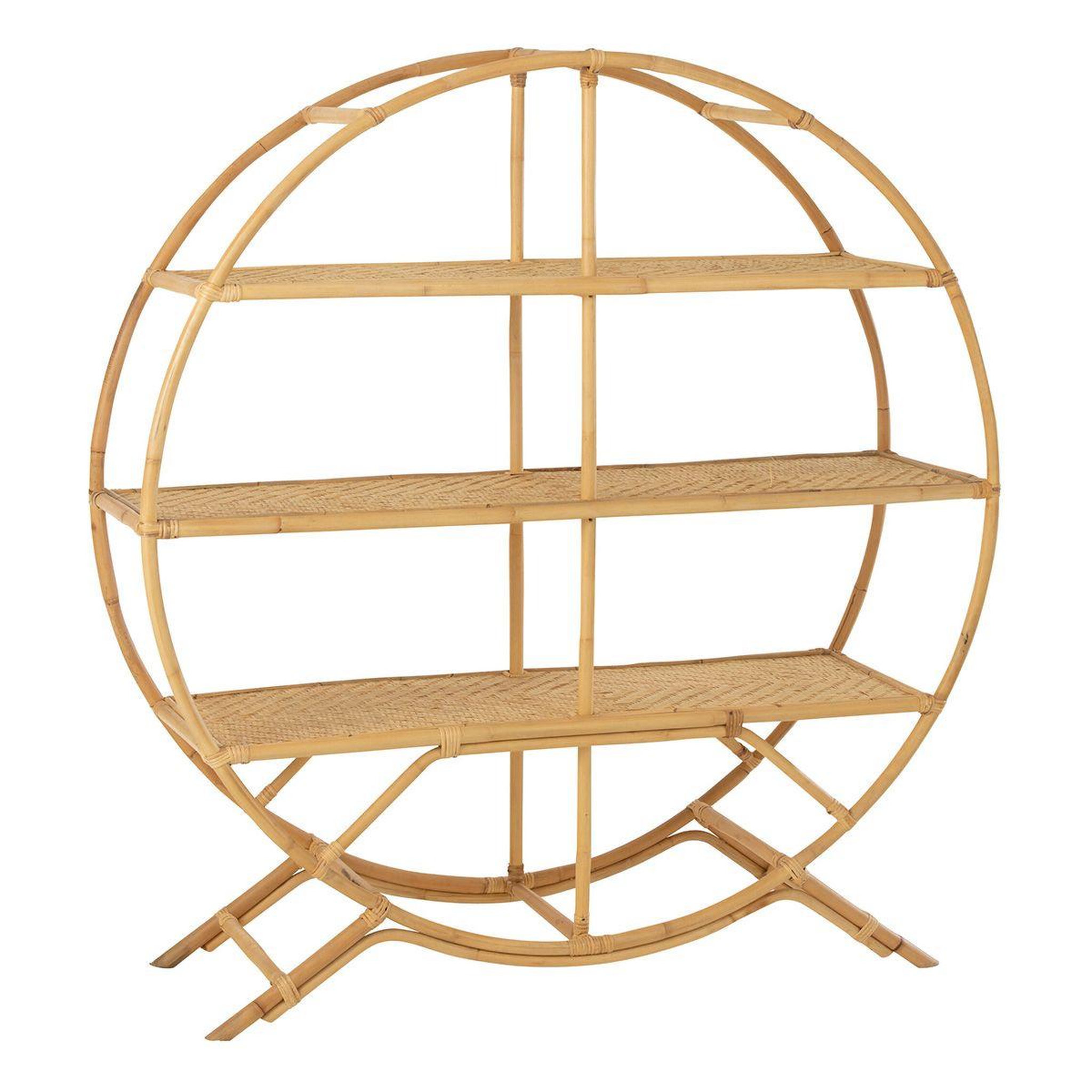 J-LINE Etagère design en rotin  nela  150cm naturel