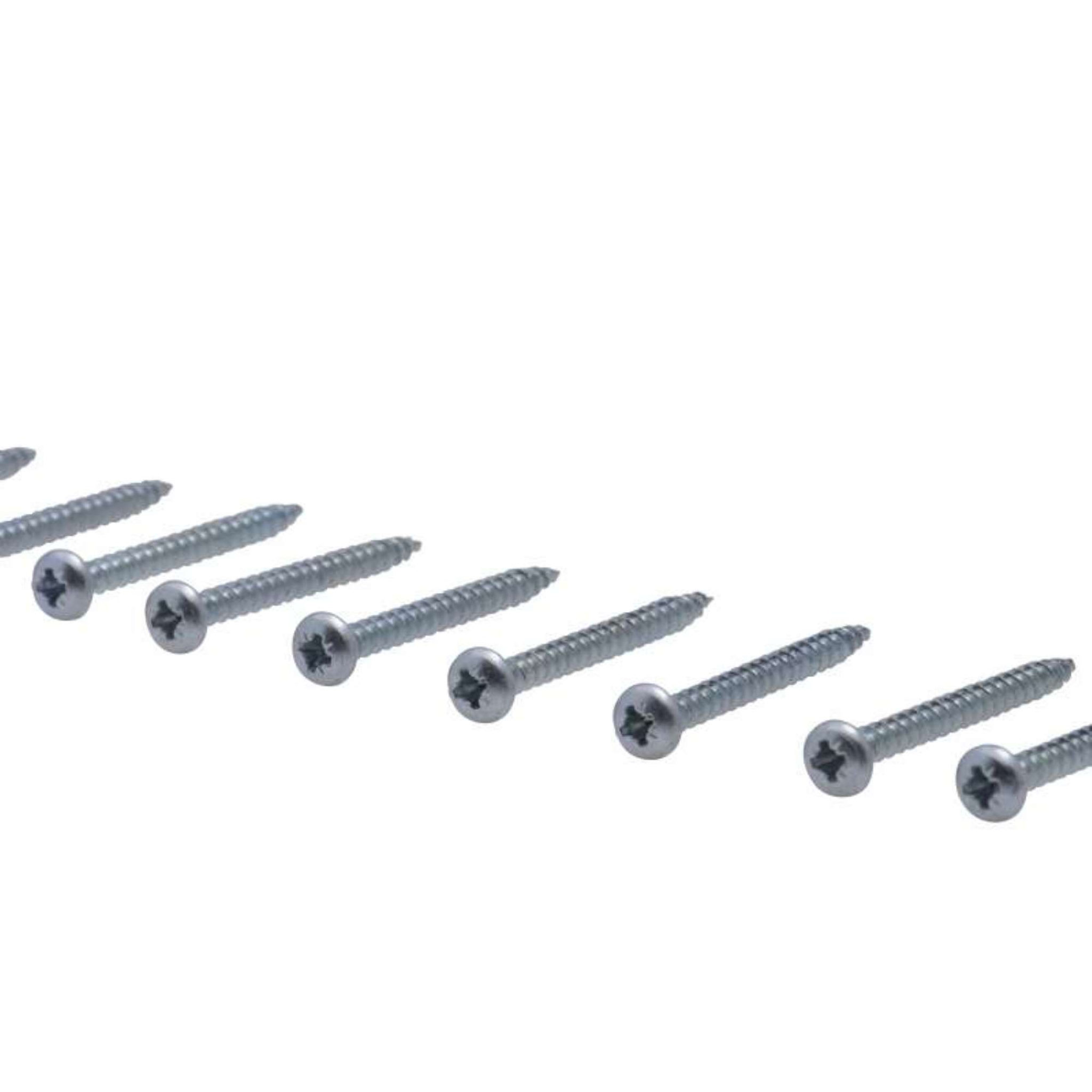 Voir la diapositive 3 :  Vis agglo tête ronde PZ zinguée cruciforme Vissal 3x20 mm  lot de 20 vis