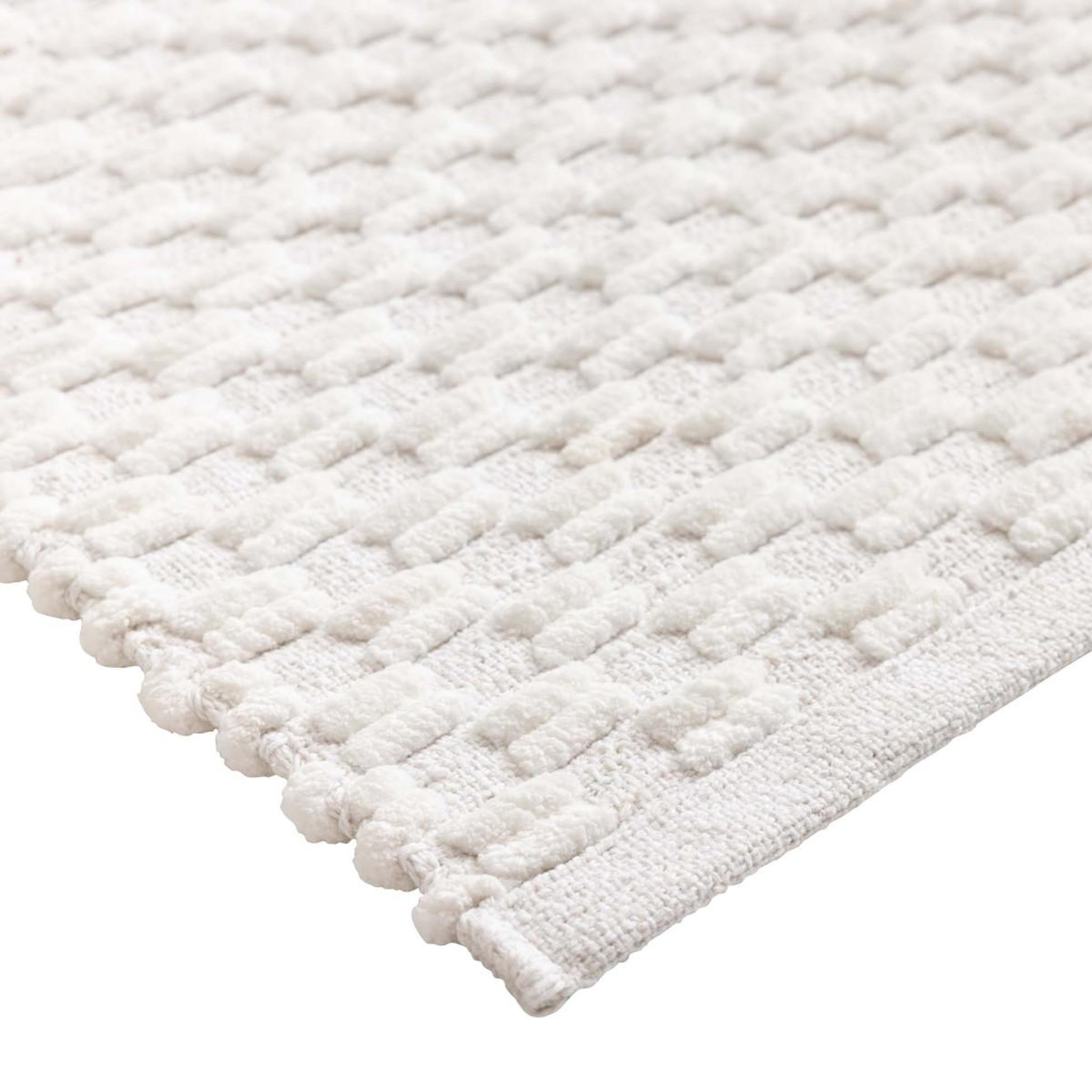 Voir la diapositive 3 : Douceur d'Intérieur Tapis de bain tissé  lois  50x80cm naturel