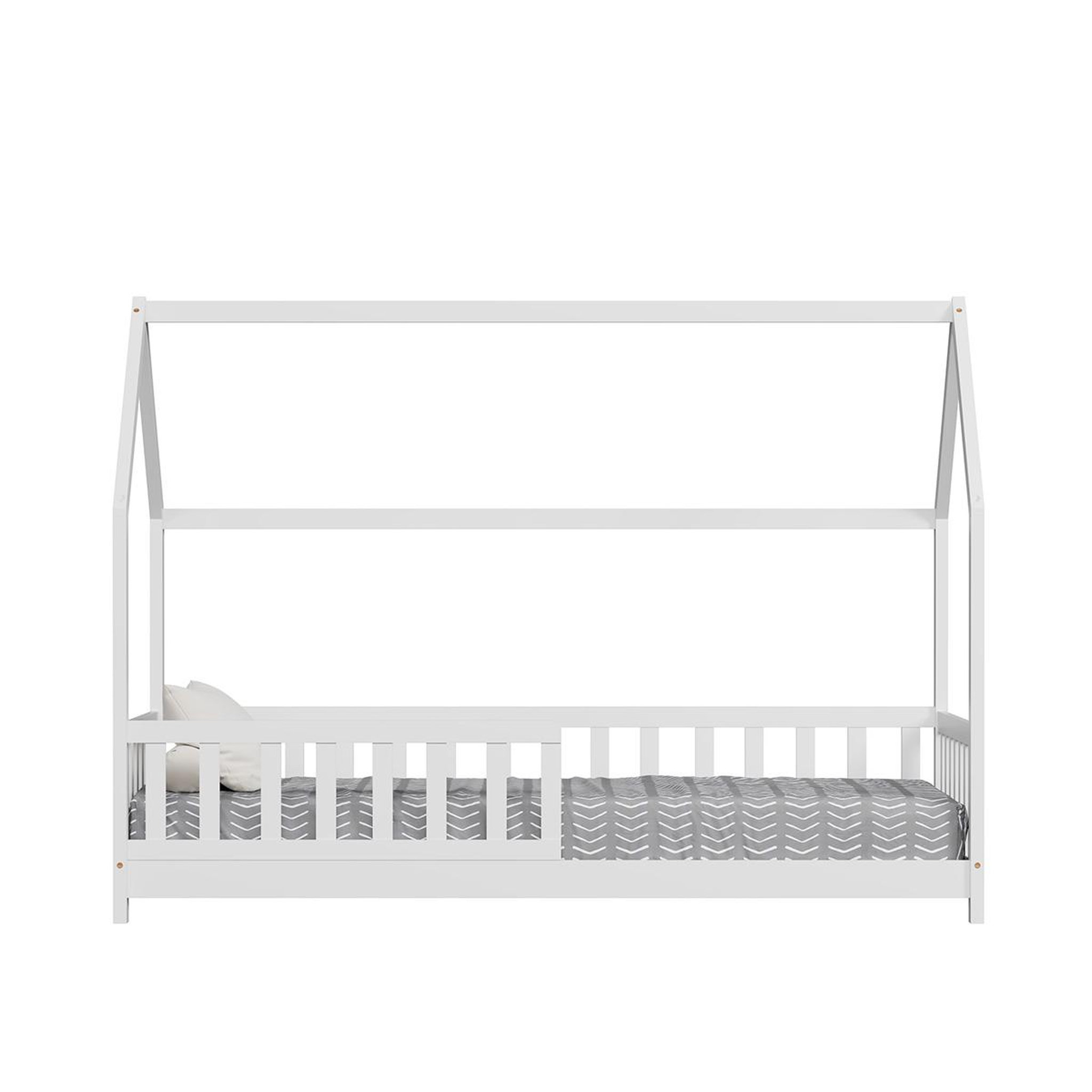 Voir la diapositive 1 : MINEA Minea | lit cabane avec barrière tchoupi 90x190 cm (matelas non inclus)