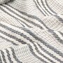 VIDAXL Couverture coton a rayures 220x250 cm Gris et Blanc