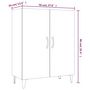 Voir la diapositive 6 : VIDAXL Buffet Noir 70x34x90 cm Bois d'ingenierie