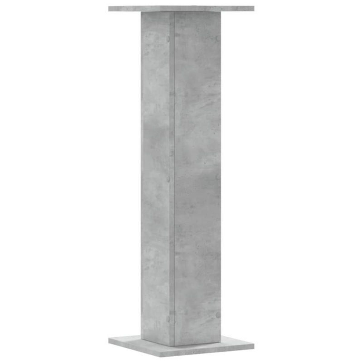 VIDAXL Supports de haut parleurs 2 pcs gris béton bois d ingénierie