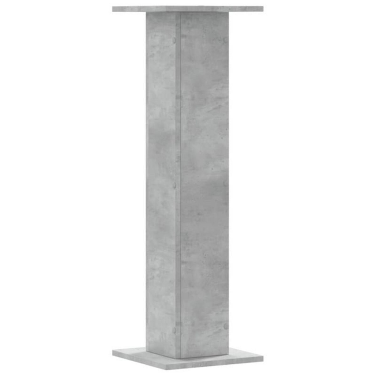 VIDAXL Supports de haut parleurs 2 pcs gris béton bois d ingénierie
