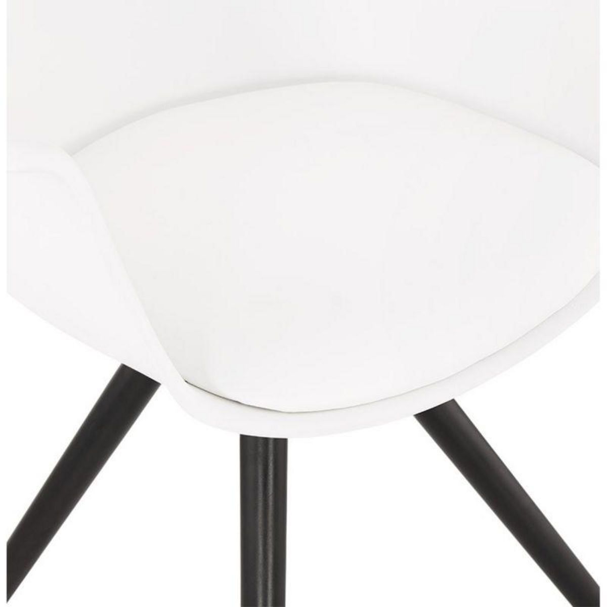 Paris Prix Chaise Design avec Accoudoirs  Zayven  82cm Blanc