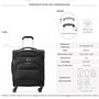 Voir la diapositive 2 : Delsey Valise cabine souple SkyMax 2.0 TSA 55cm