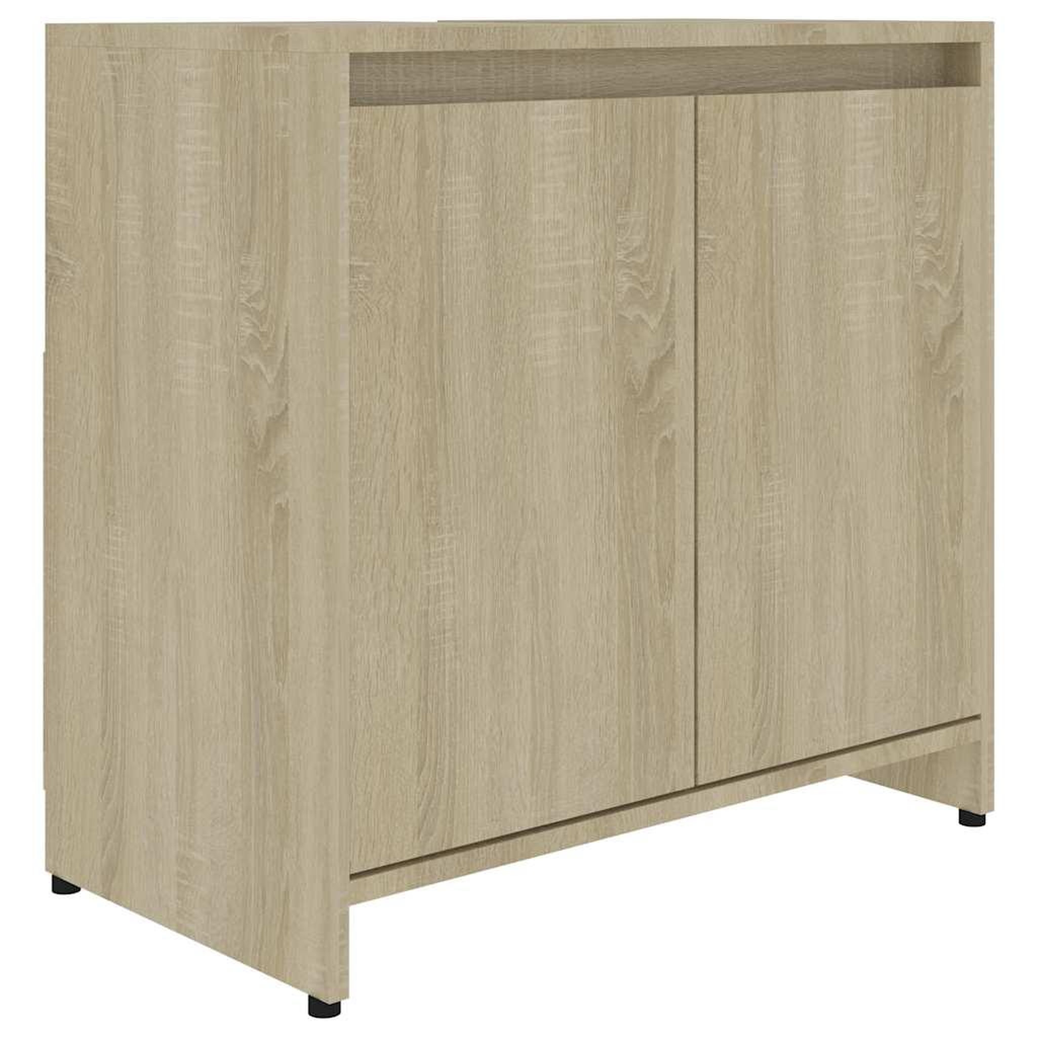Voir la diapositive 2 : VIDAXL Armoire de salle de bain Chene sonoma Bois d'ingenierie