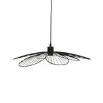 ATMOSPHERA Lampe Suspension en Métal  Fleur  90cm Noir