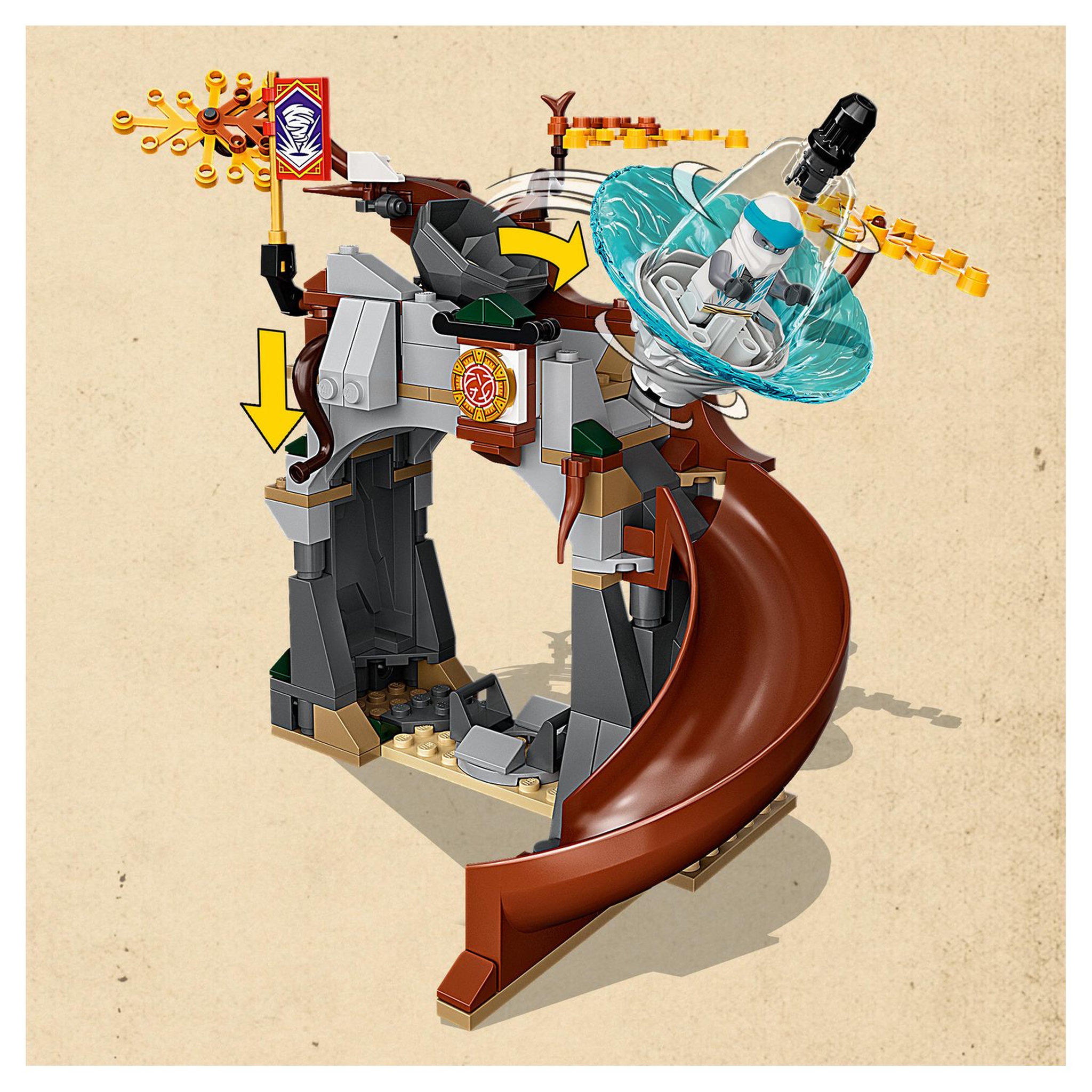 Voir la diapositive 5 : LEGO Ninjago 71764 Le Centre d&rsquo;Entraînement Ninja, Toupie Pour Enfants