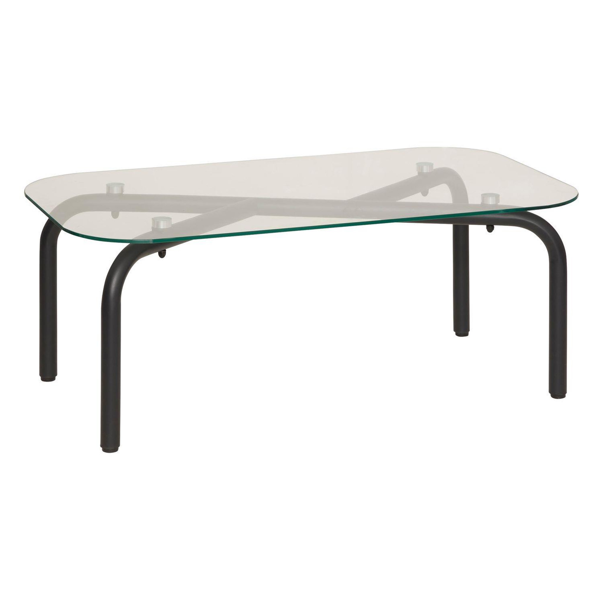 ATMOSPHERA Table basse en verre hecate - noir