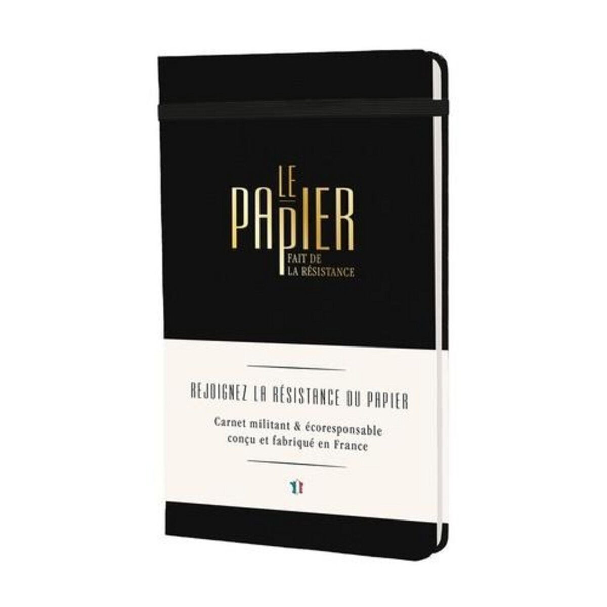 CARNET A5 INTEMPOREL NOIR ONYX, Papier fait de la résistance