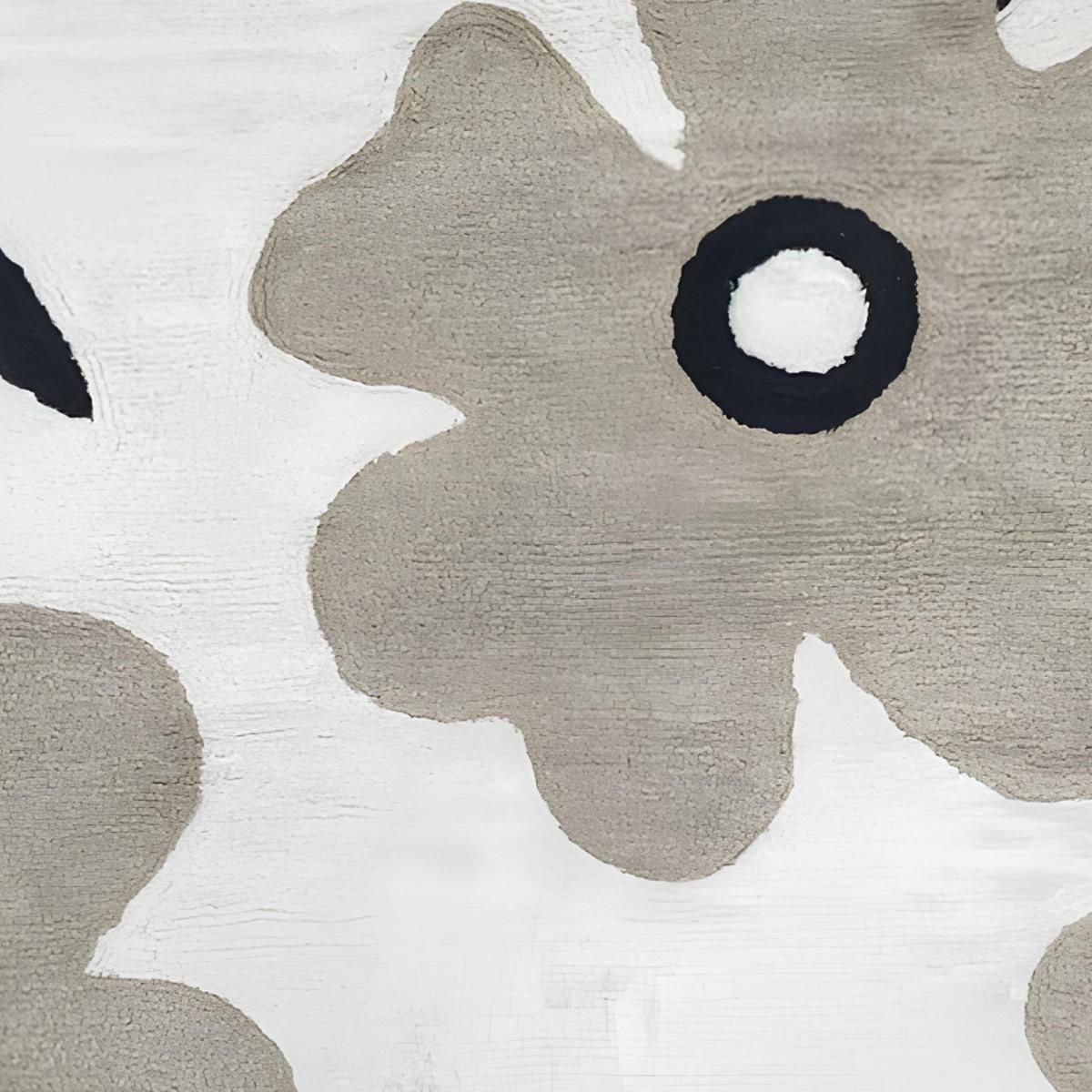 FUTURE HOME Tapis déco floral en coton tufté 170x120cm