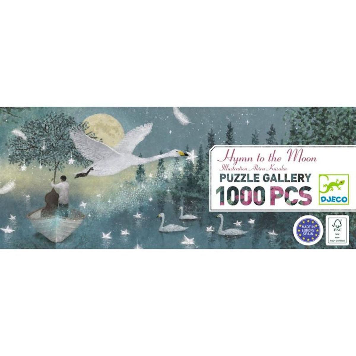 Djeco Puzzle 1000 pièces Hymn to the Moon – Adultes dès 14 ans – Univers artistique et poétique  – DJECO