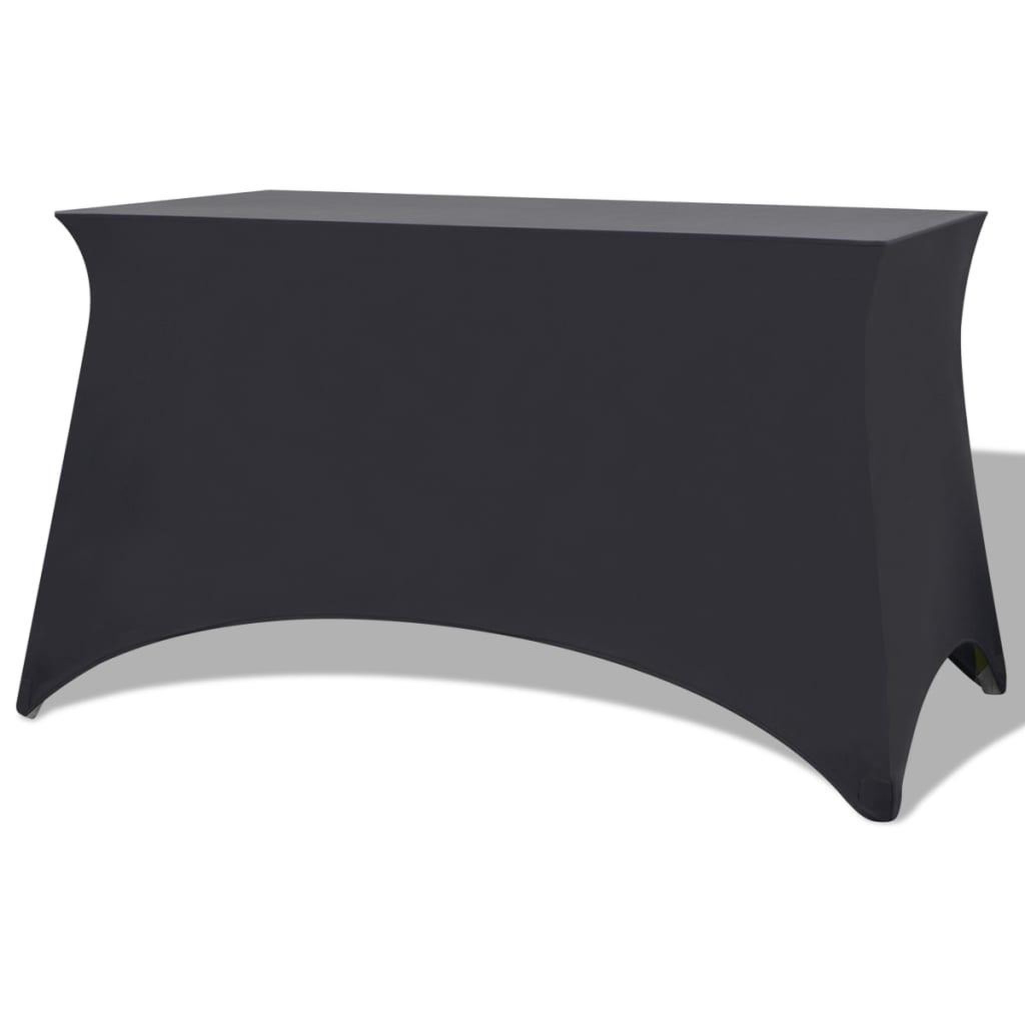 VIDAXL Housses extensibles pour table 2 pieces 243x76x74cm Anthracite