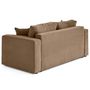 Voir la diapositive 6 : BEST MOBILIER Topaze - canapé droit 2 places en velours côtelé plat
