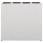 Voir la diapositive 3 : VIDAXL Lits sureleves de jardin et 4 pots 2 pcs Resine tressee Blanc