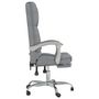 Voir la diapositive 4 : VIDAXL Fauteuil de massage inclinable de bureau Gris clair Tissu