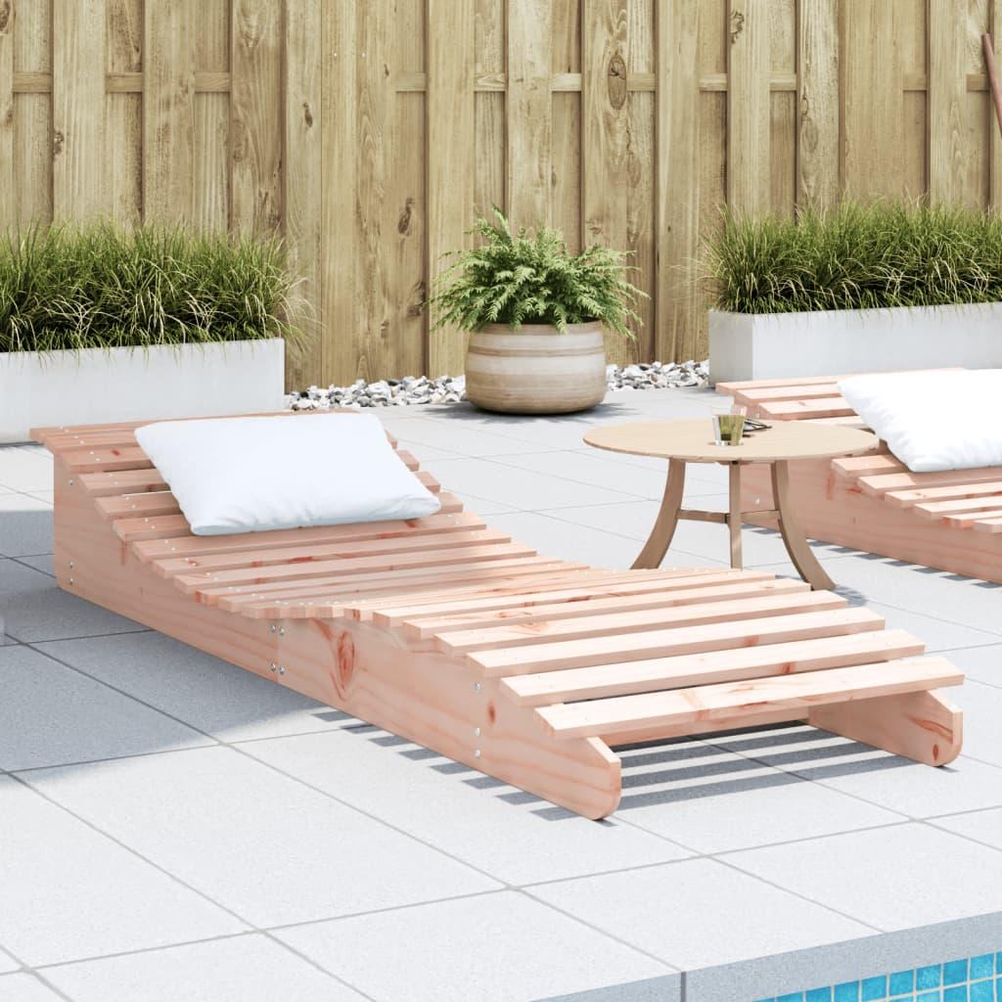 VIDAXL Chaise longue 205x60x31,5 cm bois massif de douglas