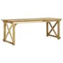 Voir la diapositive 1 : VIDAXL Table de jardin 200x79x75 cm Bois de pin impregne