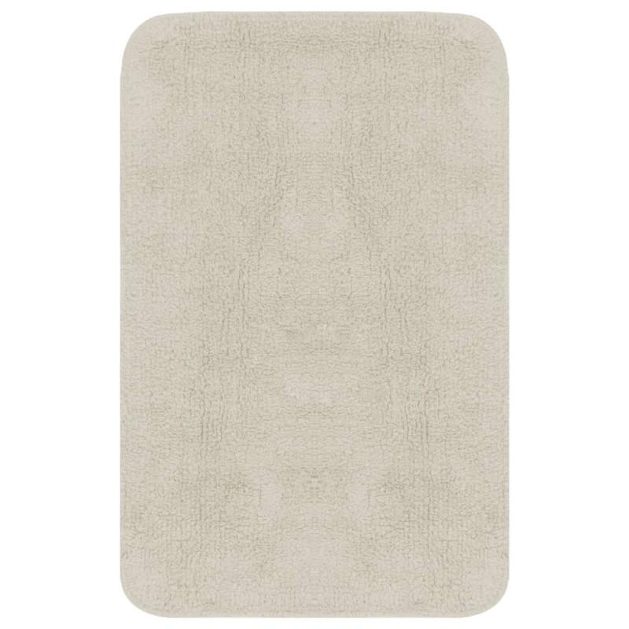 Voir la diapositive 2 : VIDAXL Jeu de tapis de salle de bain 3 pcs Tissu Blanc