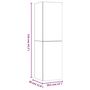 Voir la diapositive 6 : VIDAXL Meubles TV muraux 2 pcs Chene fume 30,5x30x110 cm