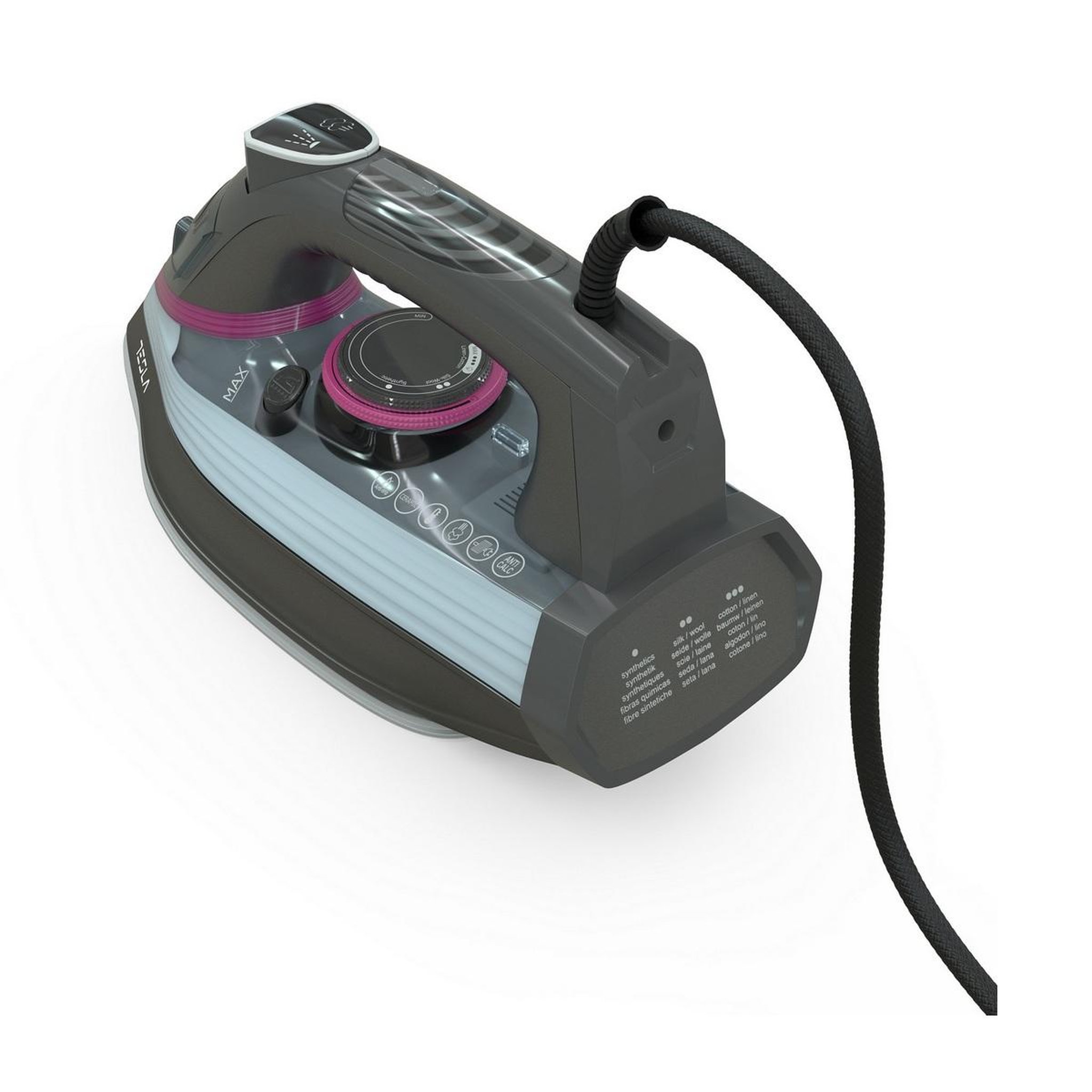Voir la diapositive 4 : TESLA Fer à repasser vapeur 2800w 180g/min - ir400gp