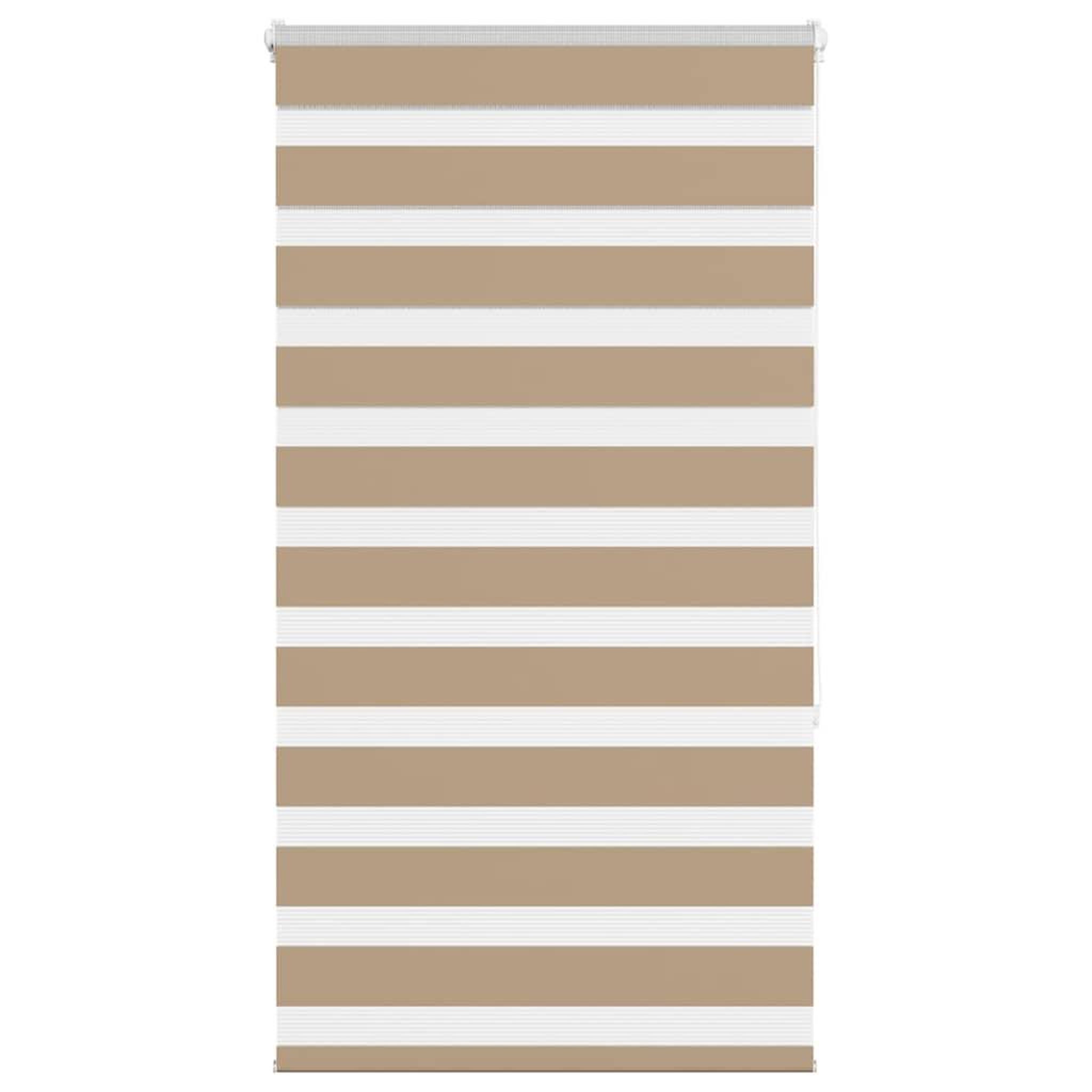 VIDAXL Store zebre marron sable largeur du tissu 65,9 cm polyester