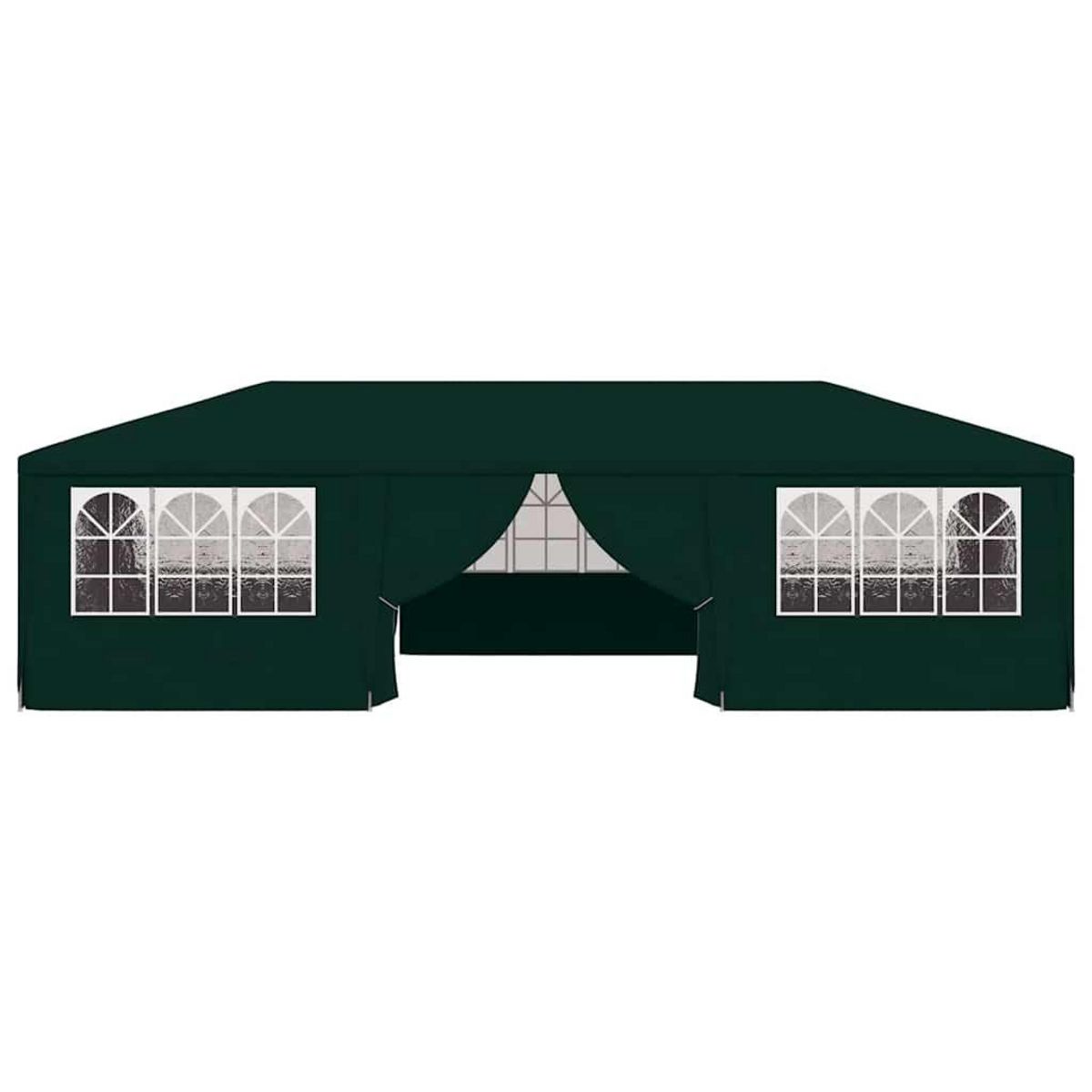 VIDAXL Tente de reception avec parois laterales 4x9 m Vert 90 g/m^2