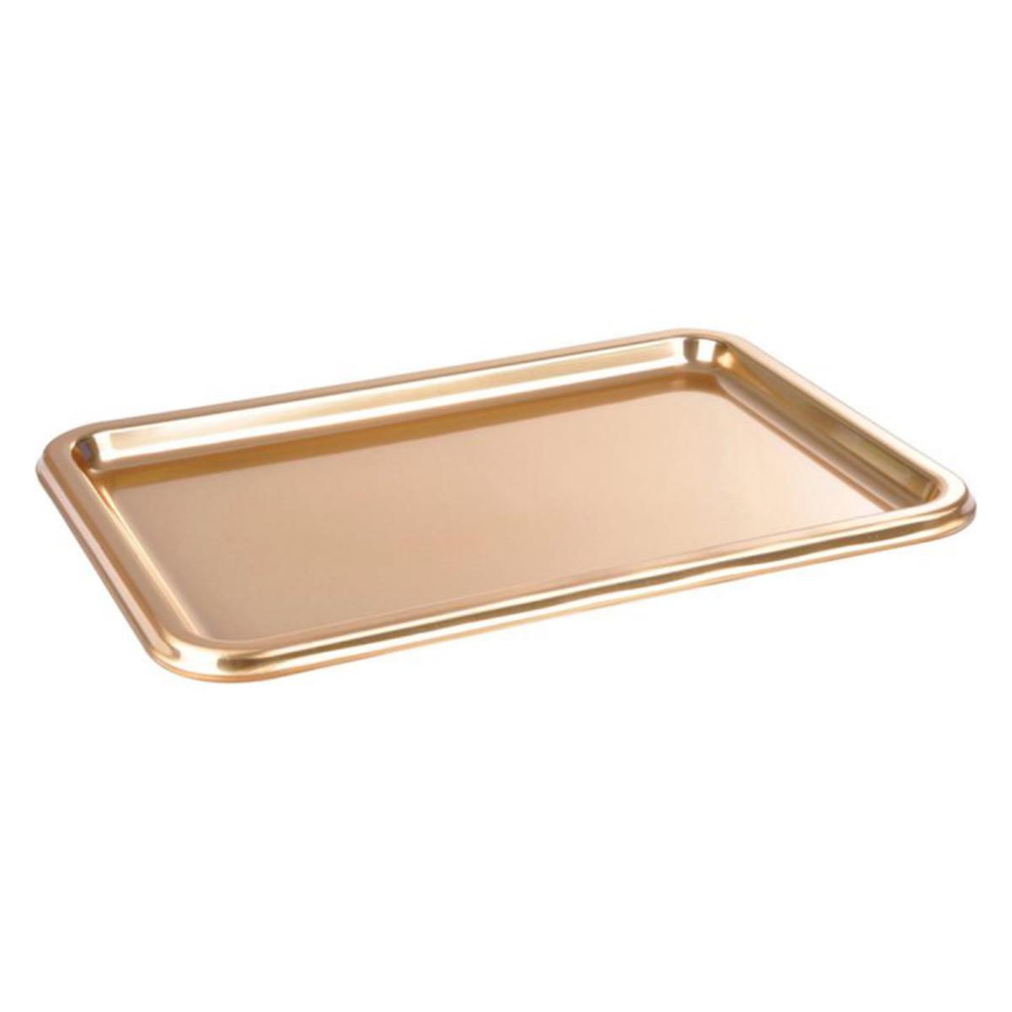 Voir la diapositive 1 : HOMEA Lot de 2 plateaux de présentation  noza  35cm or
