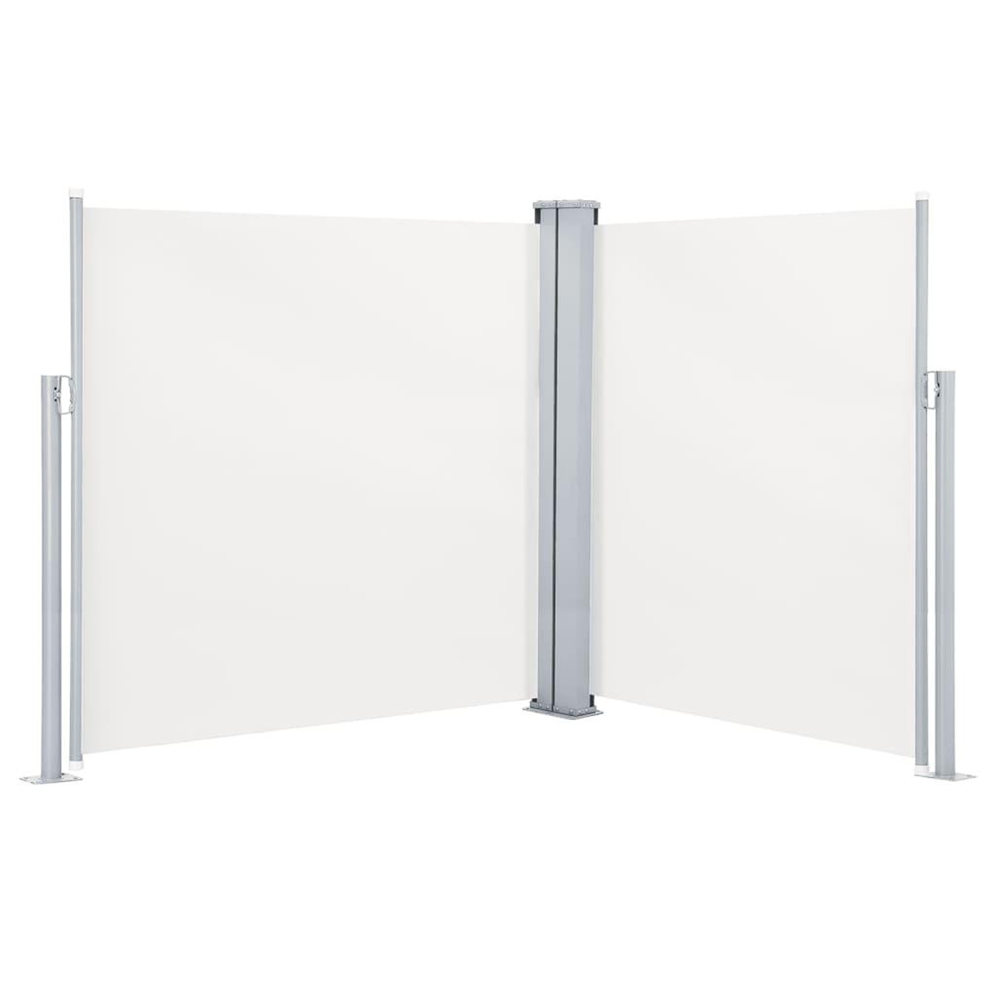 Voir la diapositive 4 : VIDAXL Auvent lateral double retractable de patio 170x600 cm Creme