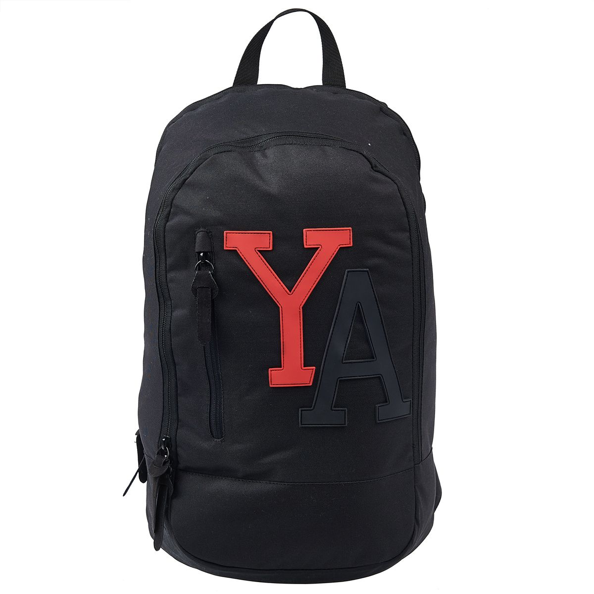 AUCHAN Sac à dos polyester noir et rouge YOUNG'S ATTITUDE