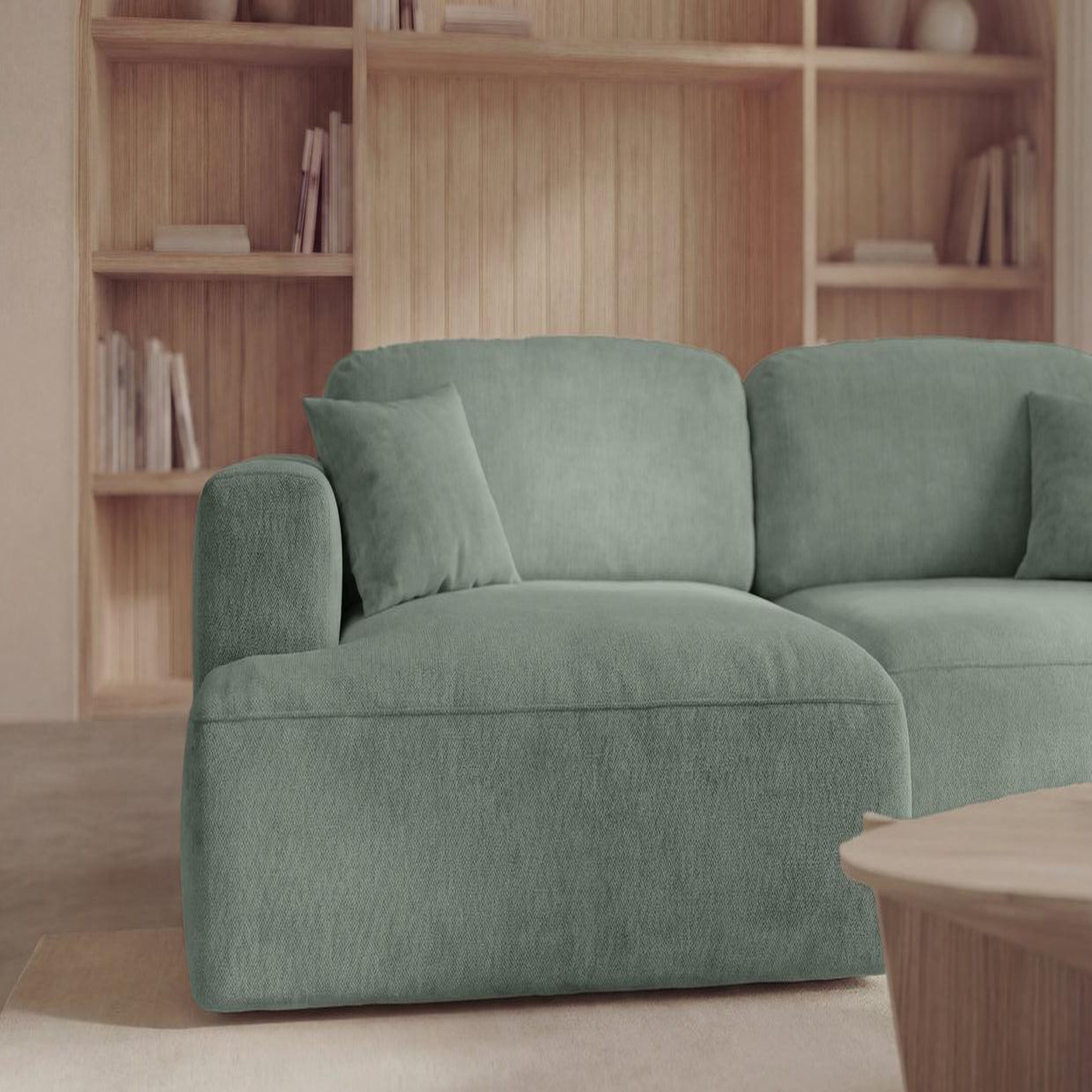 Voir la diapositive 4 : CASANOVA PARIS Chiara - canapé d'angle tissu velours