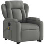 Voir la diapositive 4 : VIDAXL Fauteuil inclinable de massage electrique Gris fonce Tissu