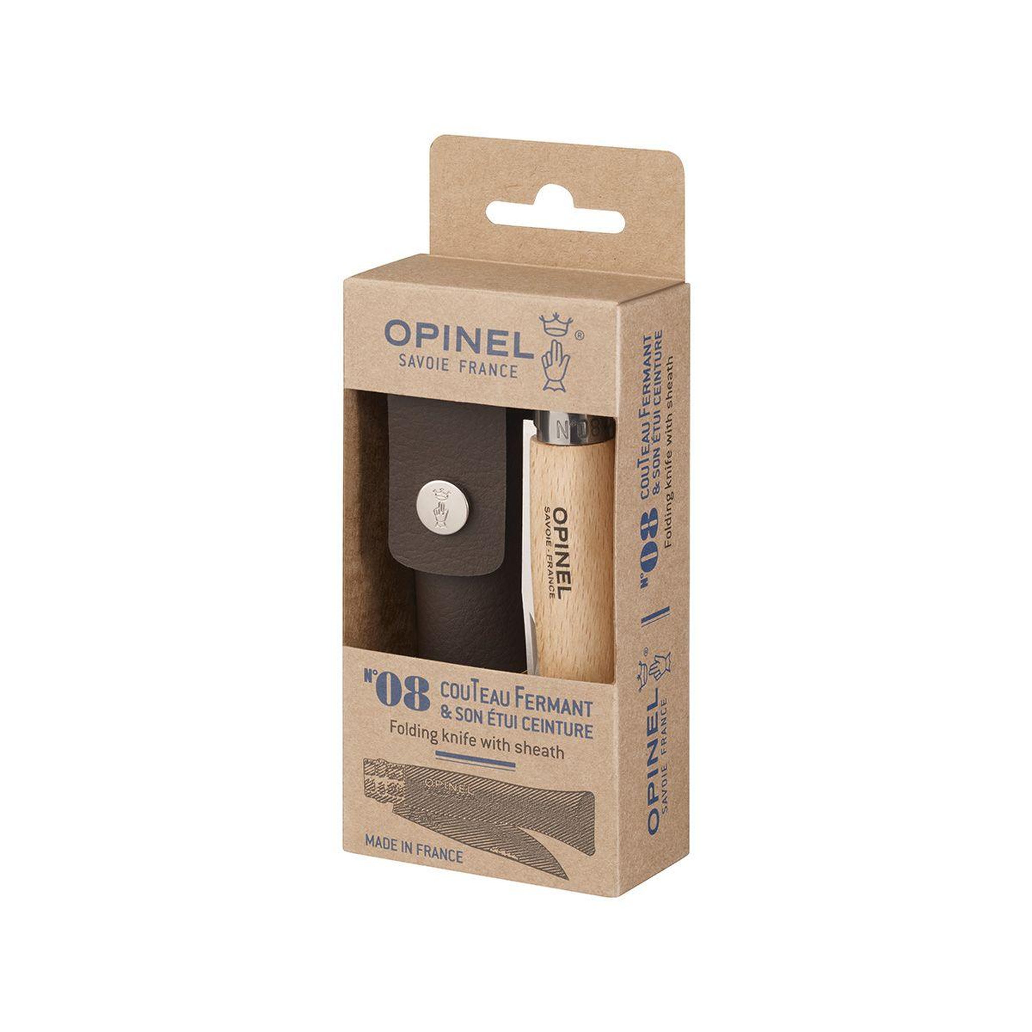 Voir la diapositive 2 : Opinel Couteau No 08 Inox hêtre tradition