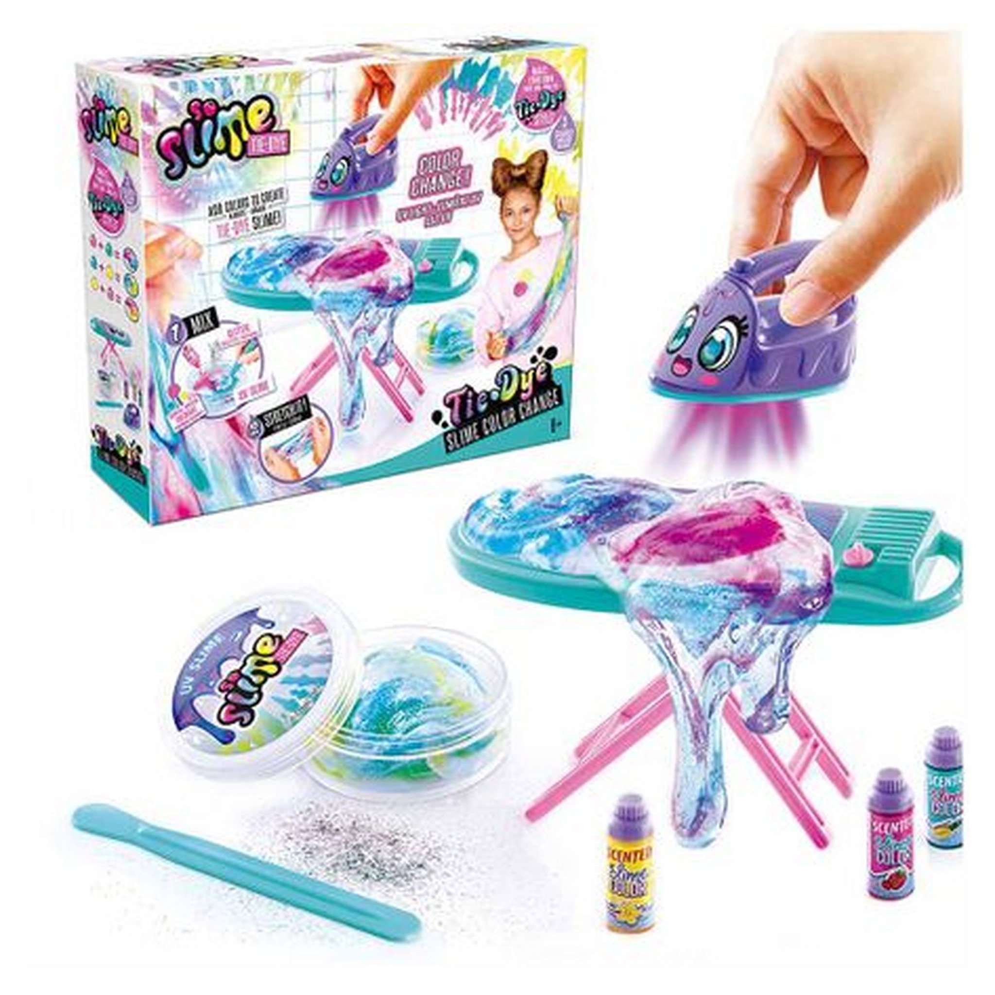 Voir la diapositive 2 : CANAL TOYS Kit Slime Tie Dye avec Table et fer à repasser 