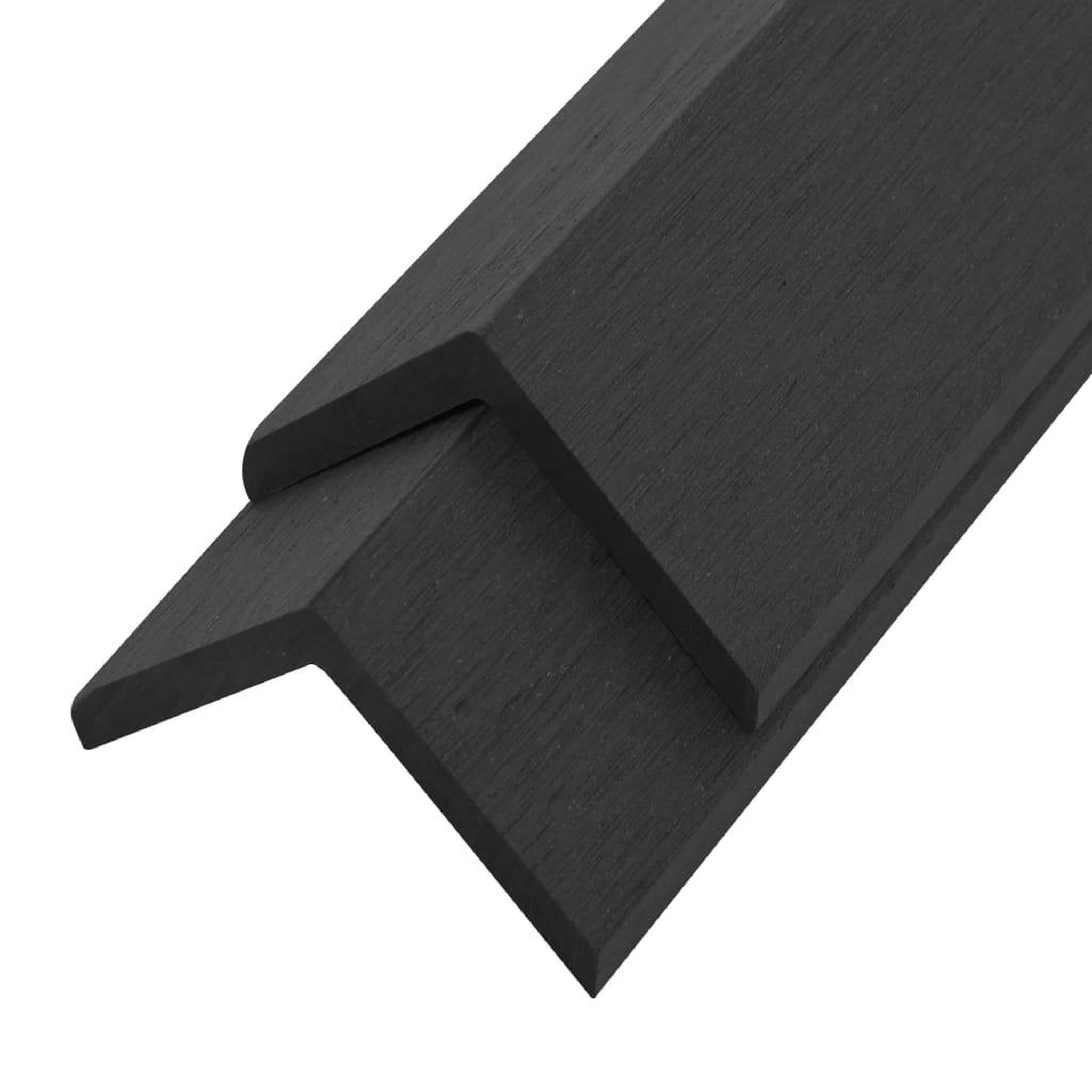 Voir la diapositive 2 : VIDAXL Corniere de terrasse 5 pcs WPC 170 cm Noir