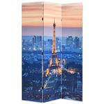 VIDAXL Cloison de separation pliable 120x170 cm Paris la nuit