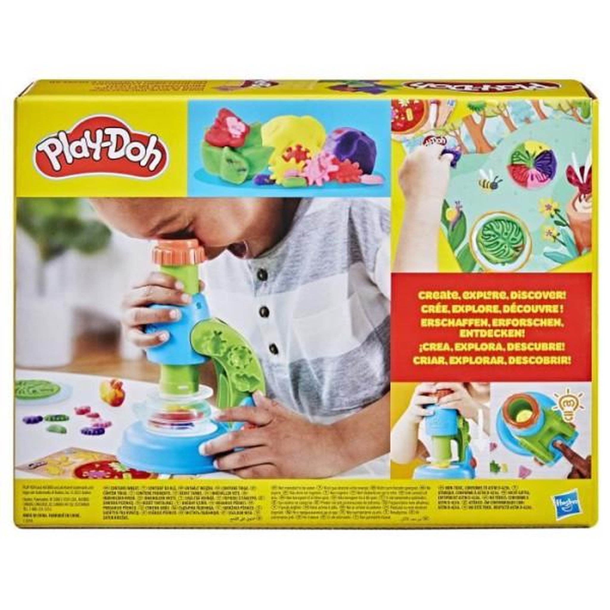 Voir la diapositive 4 : PLAYDOH Play-Doh Mon petit microscope, pâte a modeler, 9 accessoires et 5 couleurs, des 3 ans