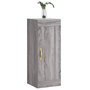 Voir la diapositive 3 : VIDAXL Armoire murale sonoma gris 34,5x34x90 cm bois d'ingenierie