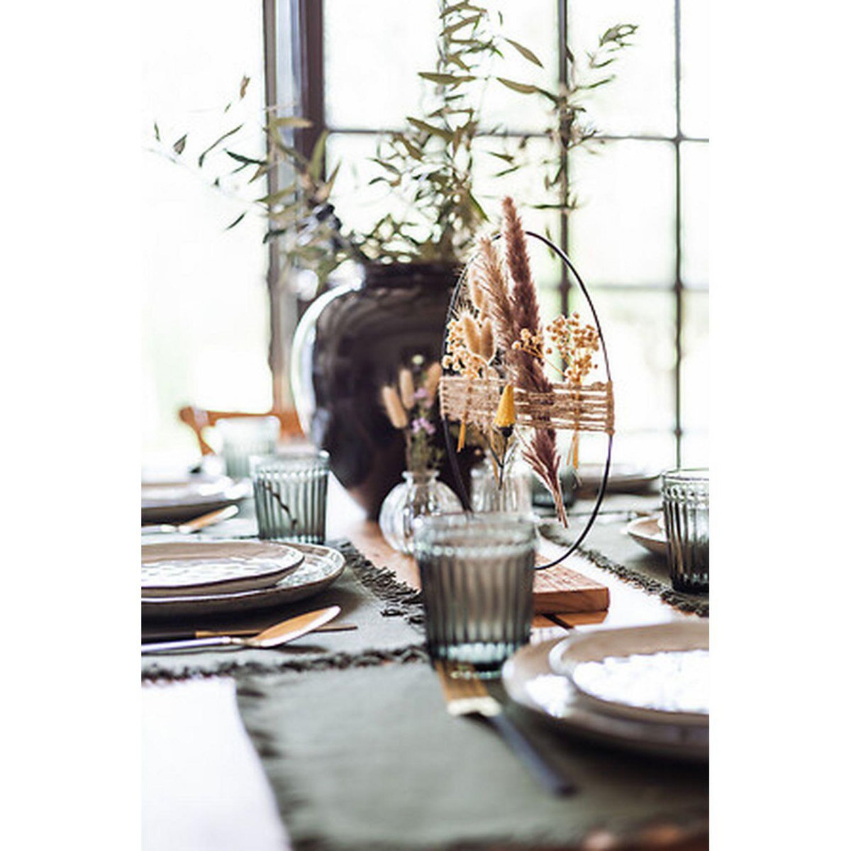 ATMOSPHERA Set de table en coton MAHA