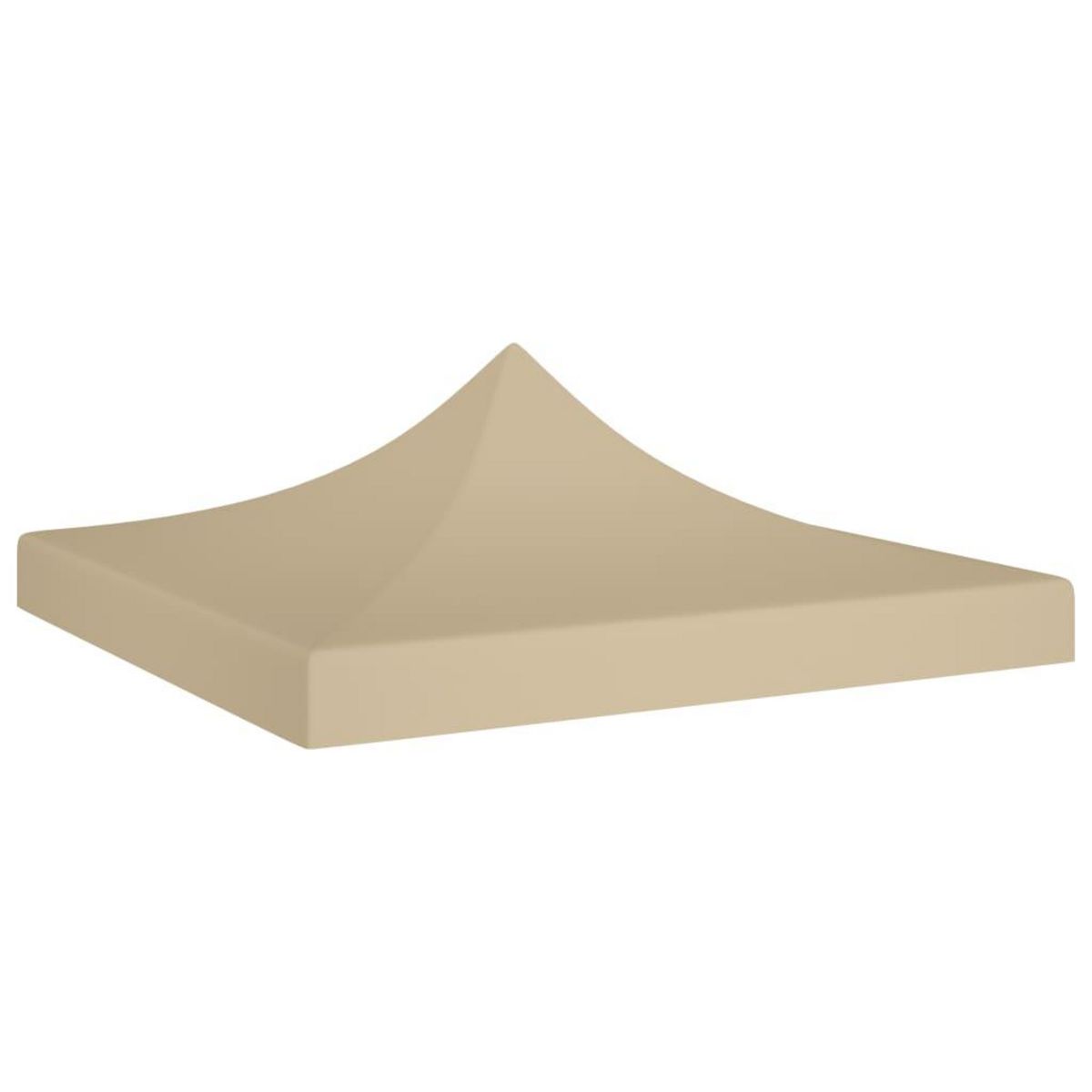 VIDAXL Toit de tente de reception 2x2 m Beige 270 g/m^2