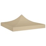 VIDAXL Toit de tente de reception 2x2 m Beige 270 g/m^2