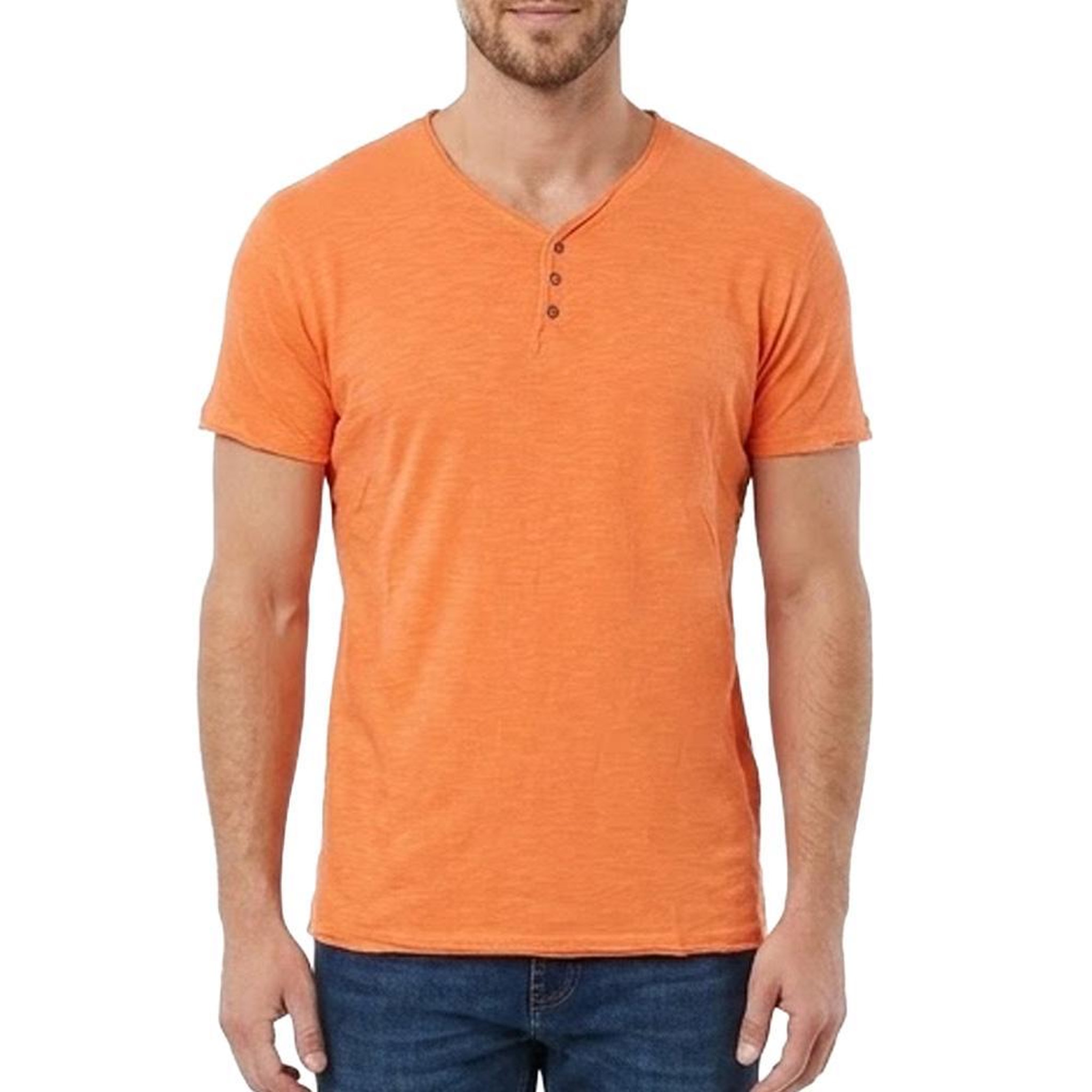 PANAME BROTHERS T-shirt Orange Homme Paname Brothers TAZIO. Coloris disponibles : Orange