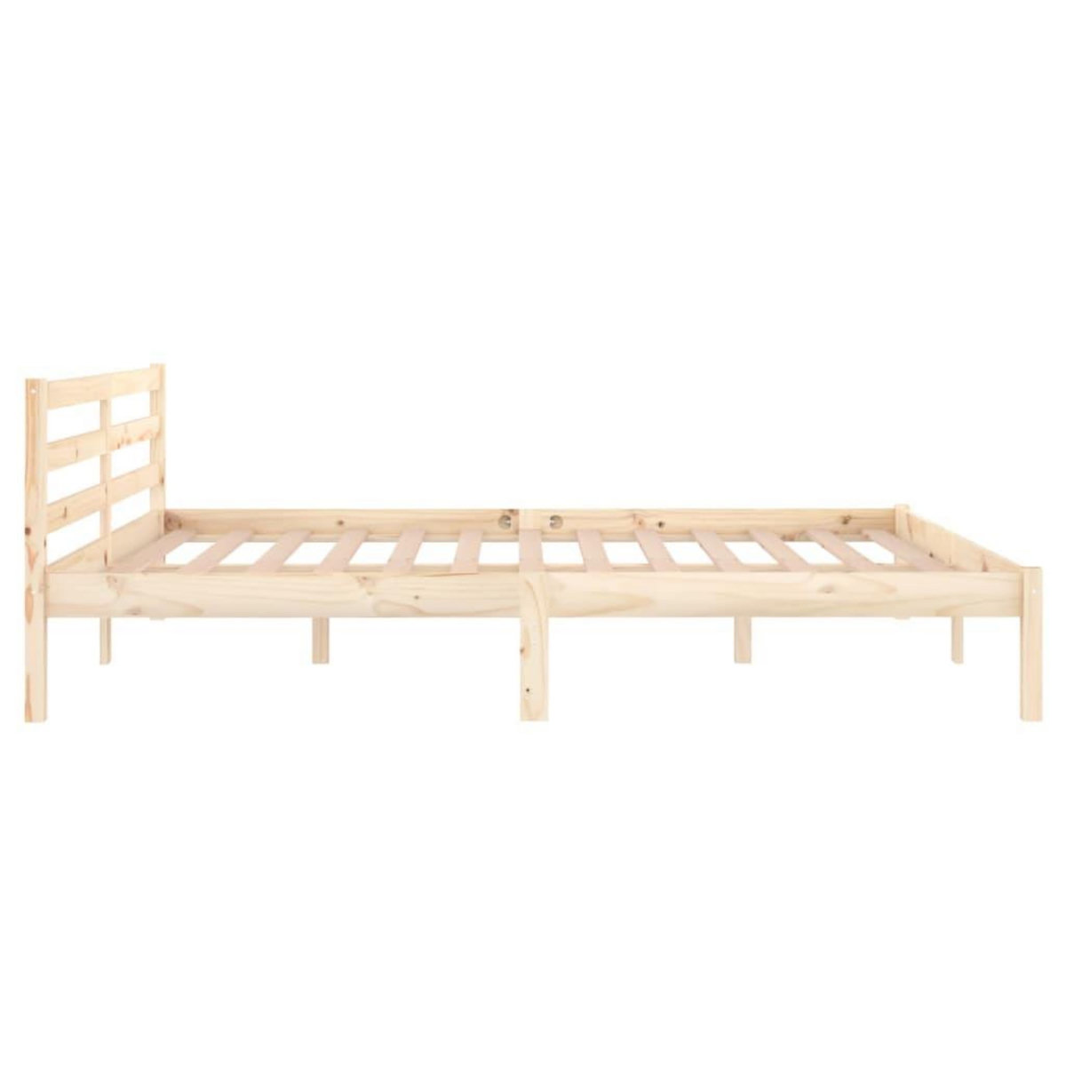 VIDAXL Cadre de lit sans matelas bois massif de pin 160x200 cm