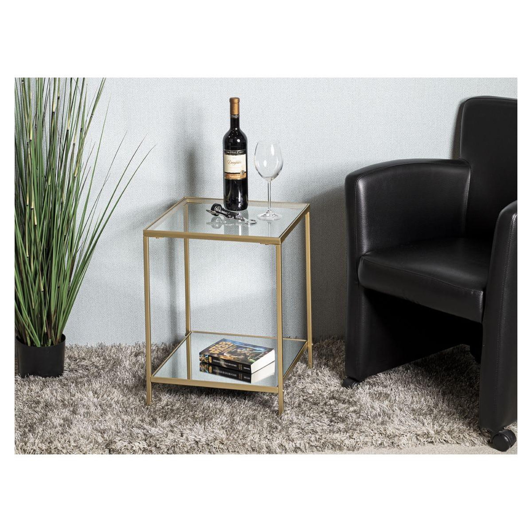 Voir la diapositive 6 : Paris Prix Table d'appoint carrée design  timana  55cm or