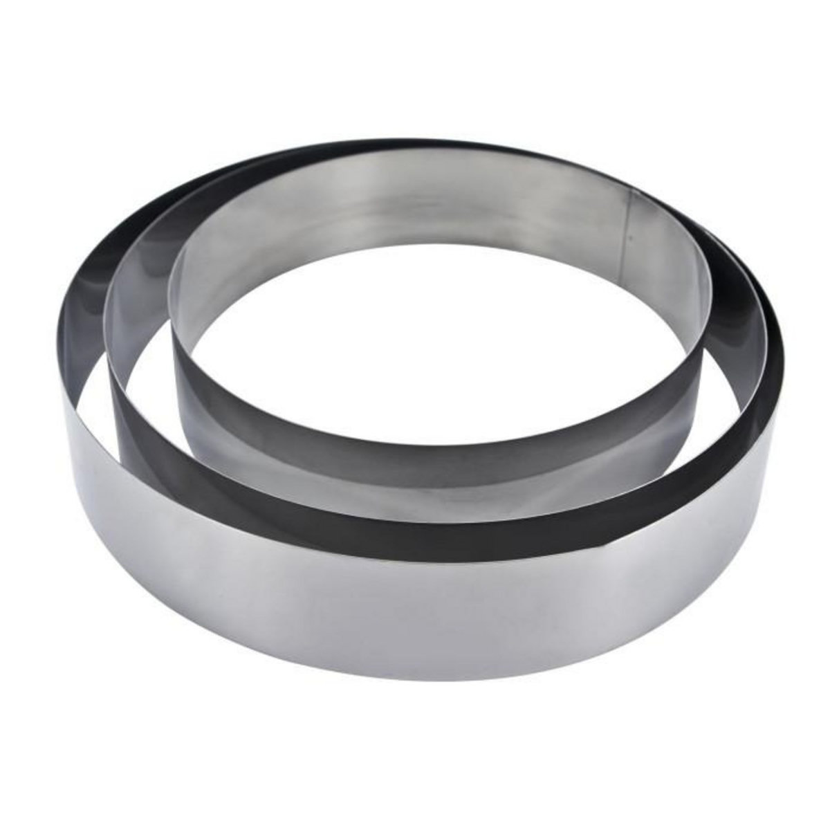 Paris Prix Lot de 3 Cercles de Pâtisserie  Cadre  26cm Argent