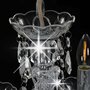 VIDAXL Lustre avec perles de cristal Argente Rond 5 x E14