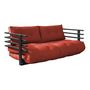 Voir la diapositive 2 : KARUP DESIGN Canapé banquette futon structure noire matelas futon FUNK SOFA